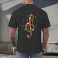 Christmas Musical Note Music Lover Teacher Sing Carols Jesus Men's Back Print T-Shirt, gift for family, gift for coworker
