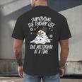 Christmas Surviving Teacher Life Meltdown Xmas Women Men Men's Back Print T-Shirt, gift for family, gift for coworker