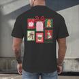 Christmas Teacher Stamps Men's Back Print T-Shirt, gift for family, gift for coworker