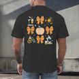 Coquette Bow Fall Science Teacher Stem Teacher Thanksgiving Men's Back Print T-Shirt, gift for family, gift for coworker