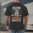 Creepin It Real Kindergarten Monsters Halloween Teacher Men's Back Print T-Shirt, gift for family, gift for coworker Creepin It Real Kindergarten Monsters Halloween Teacher Men's Back Print T-Shirt, gift for family, gift for coworker