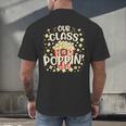 Cute Teacher Popcorn Day Men's Back Print T-Shirt, gift for family, gift for coworker