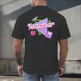 Cute Teacher Shirt 80's 90's Style Retro Old School Teacher For Men Women Men's Back Print T-Shirt, gift for family, gift for coworker