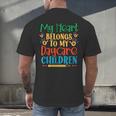 Daycare Children Childcare Provider Teacher PreK Nursery Men's Back Print T-Shirt, gift for family, gift for coworker