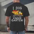 I Dig Kindergarten Student Teacher Construction First Day Men's Back Print T-Shirt, gift for family, gift for coworker