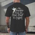 Disney Peter Pan Tinkerbell Teacher Pixie Dust And Coffee Men's Back Print T-Shirt, gift for family, gift for coworker Disney Peter Pan Tinkerbell Teacher Pixie Dust And Coffee Men's Back Print T-Shirt, gift for family, gift for coworker