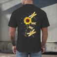 Dragonfly Sunflower Teacher Growth Mindset Choose To Shine Men's Back Print T-Shirt, gift for family, gift for coworker Dragonfly Sunflower Teacher Growth Mindset Choose To Shine Men's Back Print T-Shirt, gift for family, gift for coworker
