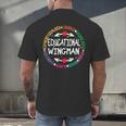 Educational Wingman Assistant Teaching a School Teacher Aide Men's Back Print T-Shirt, gift for family, gift for coworker Educational Wingman Assistant Teaching a School Teacher Aide Men's Back Print T-Shirt, gift for family, gift for coworker