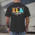 ELA Squad Teacher Back To School English Language Arts Men's Back Print T-Shirt, gift for family, gift for coworker ELA Squad Teacher Back To School English Language Arts Men's Back Print T-Shirt, gift for family, gift for coworker