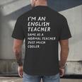 English Teacher Definition Men's Back Print T-Shirt, gift for family, gift for coworker English Teacher Definition Men's Back Print T-Shirt, gift for family, gift for coworker