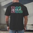 ESL Squad Teacher English As A Second Language Men's Back Print T-Shirt, gift for family, gift for coworker