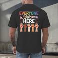 Everyone Is Welcome Here Shirt Teacher Men's Back Print T-Shirt, gift for family, gift for coworker Everyone Is Welcome Here Shirt Teacher Men's Back Print T-Shirt, gift for family, gift for coworker