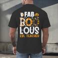 Faboolous ESL ESOL Teacher Spooky Teacher Halloween Costume For Men Women Men's Back Print T-Shirt, gift for family, gift for coworker