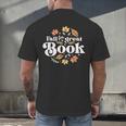 Fall For A Great Book Reading Librarian Autumn Teacher Men's Back Print T-Shirt, gift for family, gift for coworker