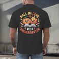Fall In Love With Kindergarten Autumn Kindergarten Teacher Men's Back Print T-Shirt, gift for family, gift for coworker Fall In Love With Kindergarten Autumn Kindergarten Teacher Men's Back Print T-Shirt, gift for family, gift for coworker