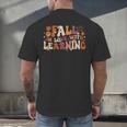 Fall In Love With Learning Autum Thanksgiving Teacher Kids Men's Back Print T-Shirt, gift for family, gift for coworker Fall In Love With Learning Autum Thanksgiving Teacher Kids Men's Back Print T-Shirt, gift for family, gift for coworker