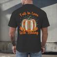 Fall In Love With Reading Pumpkin Autumn Librarians Teacher Men's Back Print T-Shirt, gift for family, gift for coworker Fall In Love With Reading Pumpkin Autumn Librarians Teacher Men's Back Print T-Shirt, gift for family, gift for coworker