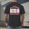Are You Fall-O-Ween Directions Halloween Teacher Ghost Men's Back Print T-Shirt, gift for family, gift for coworker