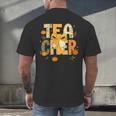 Fall Teacher Pumpkin Coquette Bow Autumn Classroom Men's Back Print T-Shirt, gift for family, gift for coworker Fall Teacher Pumpkin Coquette Bow Autumn Classroom Men's Back Print T-Shirt, gift for family, gift for coworker
