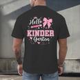 First Day Of School Teacher Girl Coquette Hello Kindergarten Men's Back Print T-Shirt, gift for family, gift for coworker