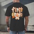 First Grade Fall Floral Coquette Bow Teachers Students Men's Back Print T-Shirt, gift for family, gift for coworker First Grade Fall Floral Coquette Bow Teachers Students Men's Back Print T-Shirt, gift for family, gift for coworker