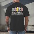 First Grade Rocks Teachers Back To School ABCD Rock Students Men's Back Print T-Shirt, gift for family, gift for coworker