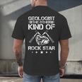 Geology Outfit Geology Teacher Geology Department Geologist Men's Back Print T-Shirt, gift for family, gift for coworker