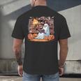 Ghost Book Reading Halloween Books Lover Teacher Men's Back Print T-Shirt, gift for family, gift for coworker Ghost Book Reading Halloween Books Lover Teacher Men's Back Print T-Shirt, gift for family, gift for coworker