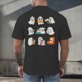 Ghost Reading Teacher Halloween Librarian Book Lover School Men's Back Print T-Shirt, gift for family, gift for coworker Ghost Reading Teacher Halloween Librarian Book Lover School Men's Back Print T-Shirt, gift for family, gift for coworker