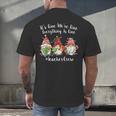 Gnome It's Fine I'm Fine Everything Is Fine Teacher Xmas Men's Back Print T-Shirt, gift for family, gift for coworker Gnome It's Fine I'm Fine Everything Is Fine Teacher Xmas Men's Back Print T-Shirt, gift for family, gift for coworker