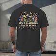 Groovy I Teach Tiny Humans About Jesus Christian Teacher Men's Back Print T-Shirt, gift for family, gift for coworker