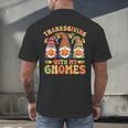 Groovy Thanksgiving With My Gnomie Women Teacher Fall Gnome Men's Back Print T-Shirt, gift for family, gift for coworker Groovy Thanksgiving With My Gnomie Women Teacher Fall Gnome Men's Back Print T-Shirt, gift for family, gift for coworker