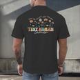 Groovy Tiny Human Tamer Floral Kindergarten Teacher Men's Back Print T-Shirt, gift for family, gift for coworker