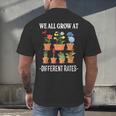 We All Grow At Different Rates Back To School Teacher Men's Back Print T-Shirt, gift for family, gift for coworker We All Grow At Different Rates Back To School Teacher Men's Back Print T-Shirt, gift for family, gift for coworker