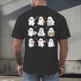 Halloween Ghost Speech Therapy SLP Fall Teacher Tee Men's Back Print T-Shirt, gift for family, gift for coworker
