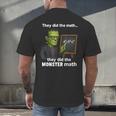 Halloween Monster Math Pun Teacher Humor Men's Back Print T-Shirt, gift for family, gift for coworker Halloween Monster Math Pun Teacher Humor Men's Back Print T-Shirt, gift for family, gift for coworker