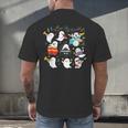 Halloween Music Teacher Ghost Playing Musical Instruments Men's Back Print T-Shirt, gift for family, gift for coworker Halloween Music Teacher Ghost Playing Musical Instruments Men's Back Print T-Shirt, gift for family, gift for coworker