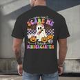 Halloween Teacher You Can't Scare Me I Teach Kindergarten Men's Back Print T-Shirt, gift for family, gift for coworker Halloween Teacher You Can't Scare Me I Teach Kindergarten Men's Back Print T-Shirt, gift for family, gift for coworker