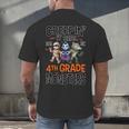 Halloween Teacher Creepin It Real With My 4th Grade Monsters Men's Back Print T-Shirt, gift for family, gift for coworker