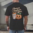 Halloween Teacher Phonemes Graphemes Caffeine Coffee Lover Men's Back Print T-Shirt, gift for family, gift for coworker Halloween Teacher Phonemes Graphemes Caffeine Coffee Lover Men's Back Print T-Shirt, gift for family, gift for coworker