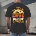 Halloween Teacher Shirt All Teachers Love Brains Halloween Men Women Men's Back Print T-Shirt, gift for family, gift for coworker