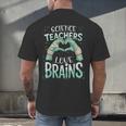 Halloween Teacher Tshirts Science Teachers Love Brains Men's Back Print T-Shirt, gift for family, gift for coworker Halloween Teacher Tshirts Science Teachers Love Brains Men's Back Print T-Shirt, gift for family, gift for coworker