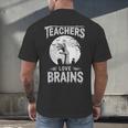 Halloween Teacher Tshirts Zombie Teachers Love Brains Men's Back Print T-Shirt, gift for family, gift for coworker Halloween Teacher Tshirts Zombie Teachers Love Brains Men's Back Print T-Shirt, gift for family, gift for coworker
