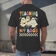 Halloween Teaching My Boos Cute Ghost Teacher Life Costume Men's Back Print T-Shirt, gift for family, gift for coworker