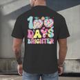 Happy 100th Day Of School 100 Days Brighter Teachers Kids Men's Back Print T-Shirt, gift for family, gift for coworker Happy 100th Day Of School 100 Days Brighter Teachers Kids Men's Back Print T-Shirt, gift for family, gift for coworker