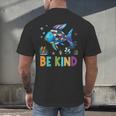 Happy First Day Of School Fish Rainbows Teacher Be Kind Men's Back Print T-Shirt, gift for family, gift for coworker Happy First Day Of School Fish Rainbows Teacher Be Kind Men's Back Print T-Shirt, gift for family, gift for coworker
