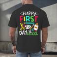 Happy First Day Of School Teacher Back To School Student Men's Back Print T-Shirt, gift for family, gift for coworker Happy First Day Of School Teacher Back To School Student Men's Back Print T-Shirt, gift for family, gift for coworker
