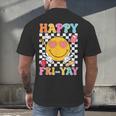 Happy Fri-Yay Groovy Teacher Friday Weekend Fri Yay Men's Back Print T-Shirt, gift for family, gift for coworker