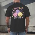 Happy To See Your Face Smile Face Teacher Back To School Men's Back Print T-Shirt, gift for family, gift for coworker Happy To See Your Face Smile Face Teacher Back To School Men's Back Print T-Shirt, gift for family, gift for coworker