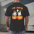 Haunted By 67 Boo Ghost Pumpkin Halloween Teacher Men's Back Print T-Shirt, gift for family, gift for coworker